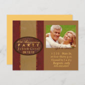 記念日の招待 インビテーションポストカード (正面/裏面)