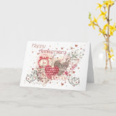 記念日の挨拶状 カード (黄色い花)