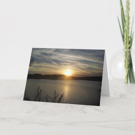 記念日の日没 カード (正面)