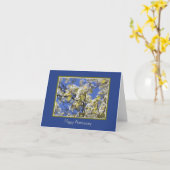 記念日の桜のカード カード (黄色い花)