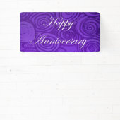 記念日の渦巻き紫 横断幕 (インサイチュ)