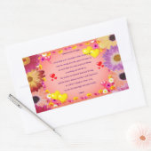 記念日の祈り長方形ステッカー 長方形シール (封筒)