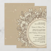 記念日の花の招待状 招待状 (正面/裏面)