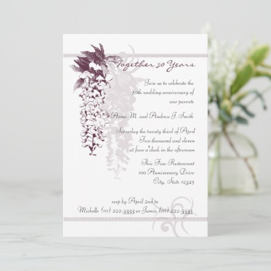 記念日の藤 招待状 (スタンド正面)