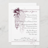 記念日の藤 招待状 (正面/裏面)