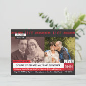 記念日の誓い更新 ニュース テレビ グラフィック 招待状 (スタンド正面)