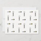 記念日の誓い更新 ニュース テレビ グラフィック 招待状 (裏面)