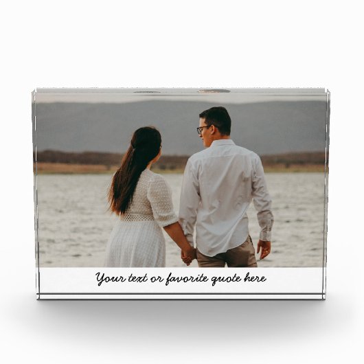 記念日の贈り物, オーダーメイド フォトブロック, 彼女へのプレゼント フォトブロック (正面)