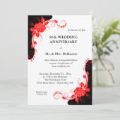 記念日の赤いバラ 招待状 (スタンド正面)