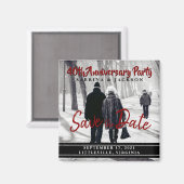 記念日または任意のイベントパーティー – 日付の保存 マグネット (正面/裏面)