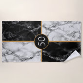 記念日または誕生日ギフトビーチタオル ビーチタオル (正面)