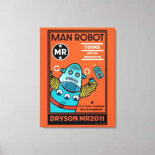 記念日や結婚式におすすめのロボットギフト 二色 キャンバスプリント