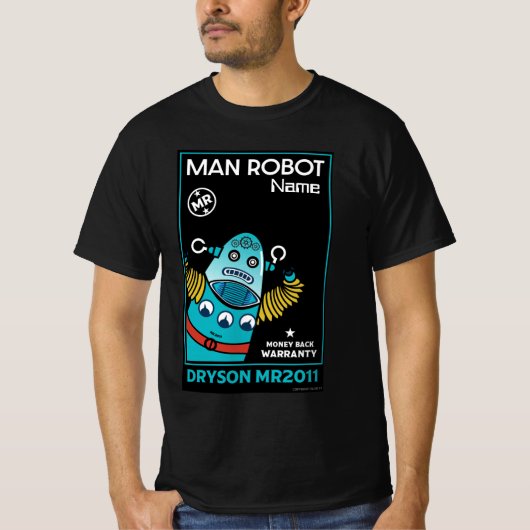 記念日やTシャツの結婚ロボット贈り物 Tシャツ (正面)