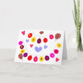 記念日カードに年とメッセージを追加 カード (正面)