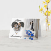 記念日カードテンプレート カード (黄色い花)