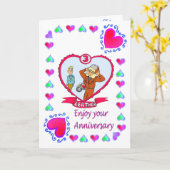 記念日カード第3革 カード (黄色い花)