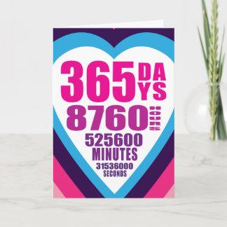 記念日カード- 365日- 1つの愛 カード