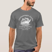 記念日クルーズ オーシャンブルー オリジナルTシャツ Tシャツ (正面)