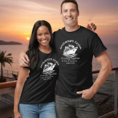 記念日クルーズ ブラック オーダーメイド Tシャツ