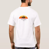 記念日サンセットクルーズのパーソナライズ Tシャツ (裏面)