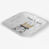 記念日シャンパントースト ペーパープレート (傾斜あり)