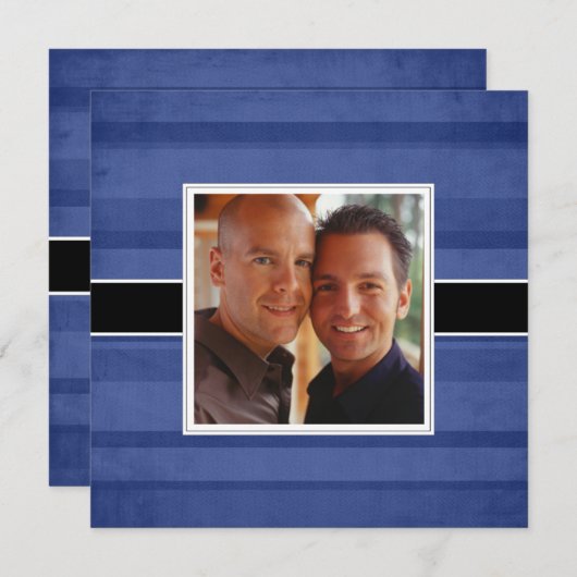 記念日ディモダンナーパーティー写真招待状 招待状 (正面/裏面)