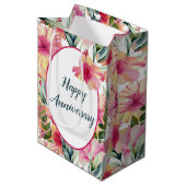 記念日ハイビスカスガーデン ミディアムペーパーバッグ (正面アングル)