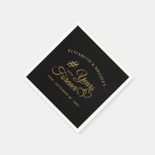 記念日ハートが永遠に続く スタンダードカクテルナプキン (角)