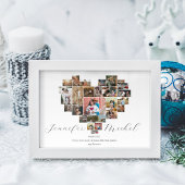 記念日ハートコラージュ用ポスター及びプリント ポスター