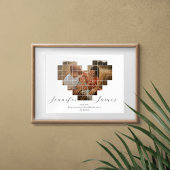 記念日ハートコラージュ用ポスター及びプリント ポスター