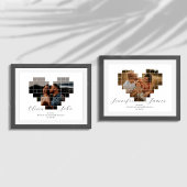 記念日ハートコラージュ用ポスター及びプリント ポスター