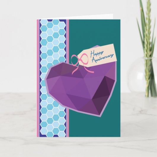 記念日ハート カード (正面)