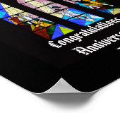 記念日パーソナライズされた調整司祭 ポスター (角)