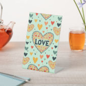 記念日パーティの招待状表のジャケット 台座サイン (インサイチュ)