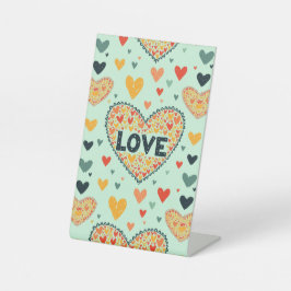 記念日パーティの招待状表のジャケット 台座サイン