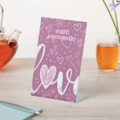 記念日パーティの招待状表のジャケット 台座サイン (インサイチュ)