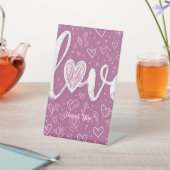 記念日パーティの招待状表のジャケット 台座サイン (インサイチュ)