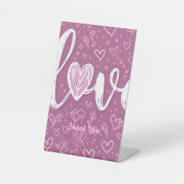 記念日パーティの招待状表のジャケット 台座サイン