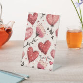 記念日パーティの招待状表のジャケット 台座サイン (インサイチュ)