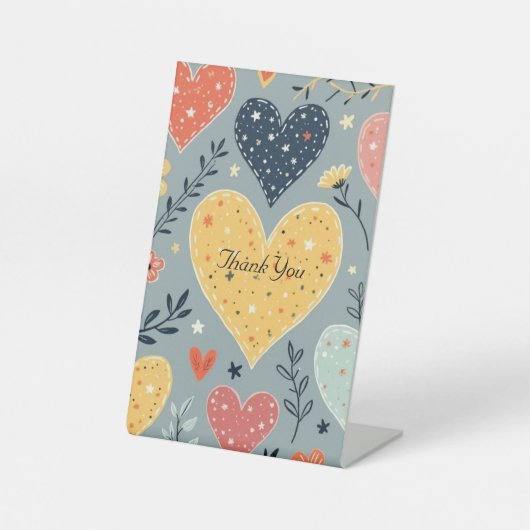 記念日パーティの招待状表のジャケット 台座サイン (正面)