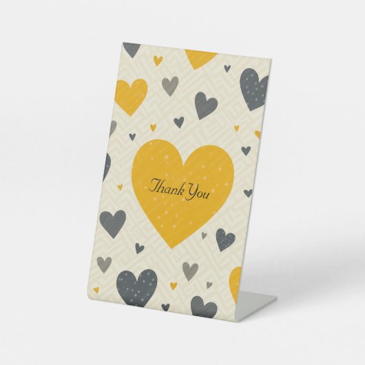 記念日パーティの招待状表のジャケット 台座サイン (正面)