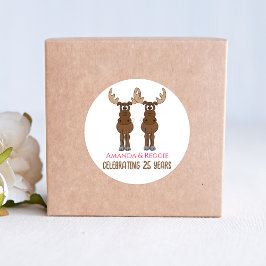 記念日パーティーおもしろい優先カスタム ラウンドシール