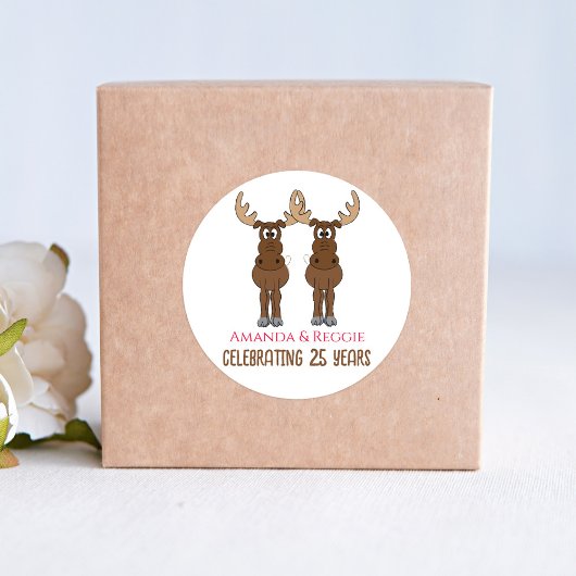 記念日パーティーおもしろい優先カスタム ラウンドシール