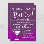 記念日パーティーの招待状 | オーダーメイドの招待状 招待状 (正面/裏面)