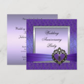 記念日パーティーの招待状 招待状 (正面/裏面)