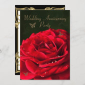 記念日パーティーの招待状 招待状 (正面/裏面)