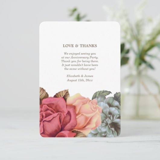 記念日パーティーカードに参加していただき、ありがとうございます 招待状 (スタンド正面)