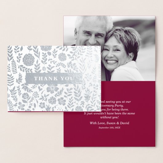 記念日パーティーカードに参加していただき、ありがとうございます 箔カード (ディスプレー)