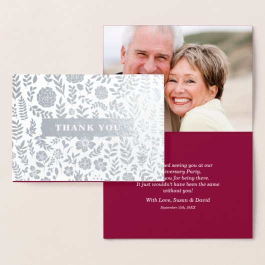 記念日パーティーカードに参加していただき、ありがとうございます 箔カード (ディスプレー)