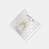 記念日パーティートーストとリングや輪 スタンダードカクテルナプキン (角)